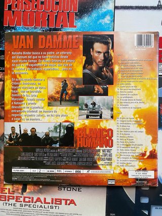 LaserDisc Van Damme Blanco Humano