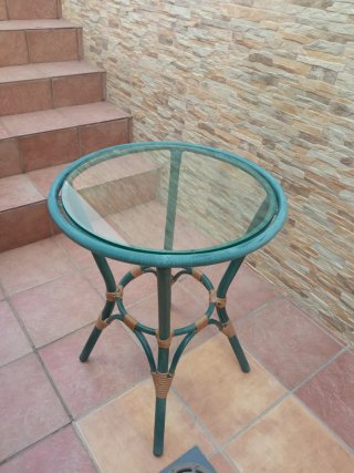 Mesa de jardín de aluminio
