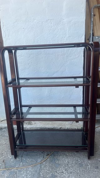 2 Estantería Vintage Francesa Madera y Cristal