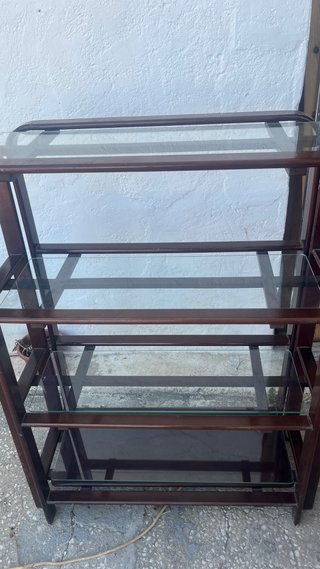 2 Estantería Vintage Francesa Madera y Cristal