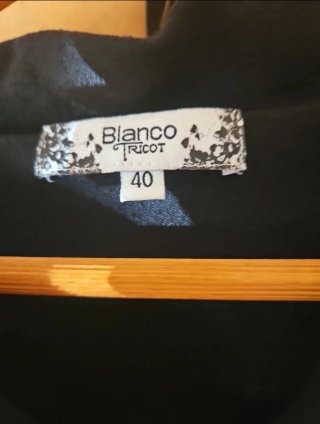 Vestido Negro Blanco Talla 40/L
