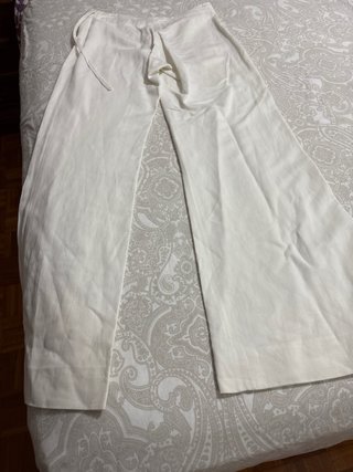 Pantalón ancho blanco