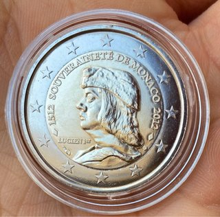 Moneda 2 euros Mónaco 2012 Lucien