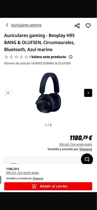 Auriculares Bang & Olufsen Negros/Azul Marino