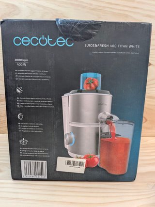 Licuadora Cecotec Juice&Fresh 400 Titan White