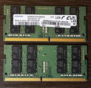 2 Memorias portátil 32Gb DDR4 3200