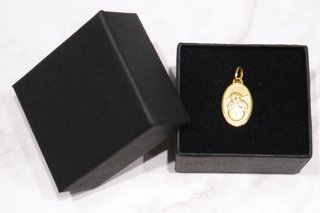 MEDALLA QUERUBÍN-RELOJ, ORO 18K/1.6g