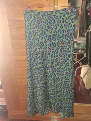 Falda Scalpers Estampado Animal Talla 40