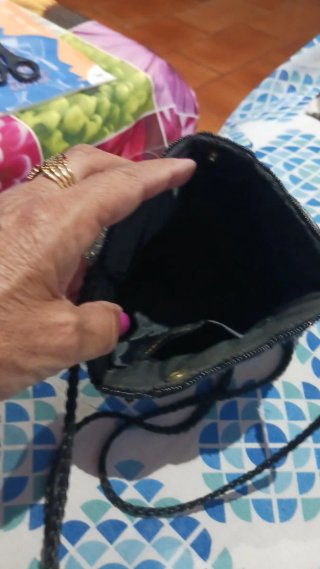 Bolso de fiesta lentejuelas y pedrería