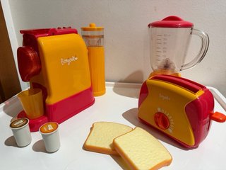 Juego Cocina Juguete Tostadora Cafetera
