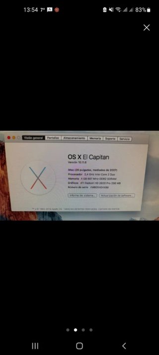 iMac para piezas