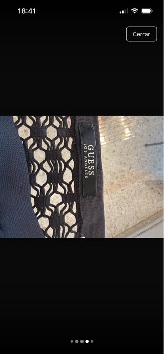 Top Guess Negro Encaje
