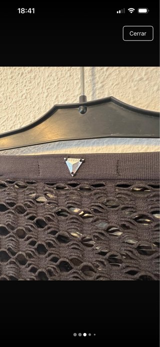 Top Guess Negro Encaje