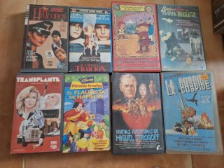 Películas vhs a 3 € unidad