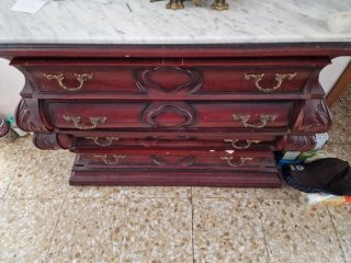Mueble de entrada con espejo