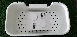 Cesto con ventosa TISKEN IKEA bianco
