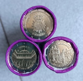 2 euros España varios años