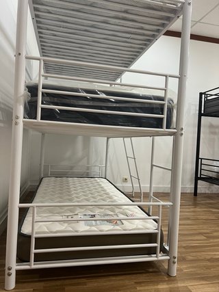 Litera triple metálica blanca