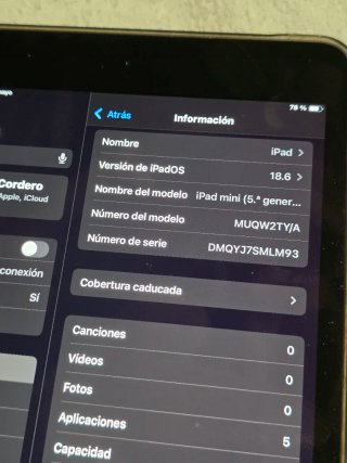 iPad mini 5 64GB negro