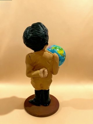 Figura Chaplin con Globo Decoración Artesanal