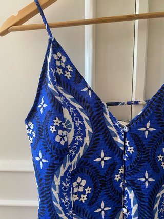 Vestido H&M Verano Azul Talla M