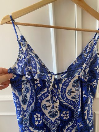 Vestido H&M Verano Azul Talla M