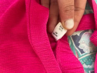 Top bambina fucsia con fiocco
