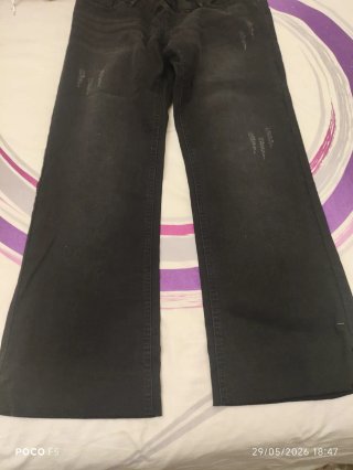 Pantalón vaquero premamá flare negro