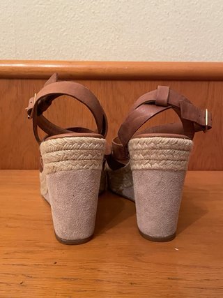 TOMMY HILFIGER - Sandalias cuña marrones 39