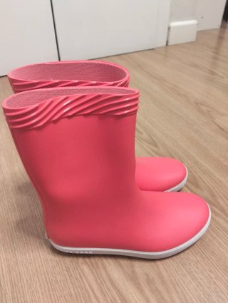 Botas de agua niña rosa, talla 35-36, sin usar