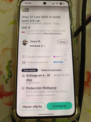 iMac 27 Late 2013 i5 24GB RAM 1TB HD
