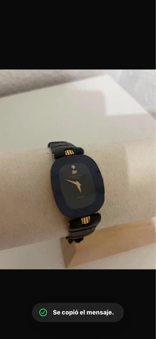 Reloj de pulsera mujer negro y dorado