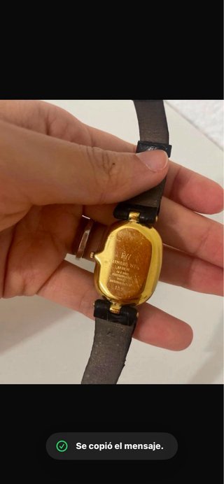 Reloj de pulsera mujer negro y dorado