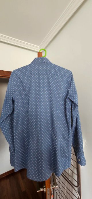 Camisa Massimo Dutti azul estampada