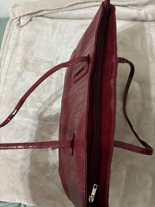 Bolso Tote Rojo Cocodrilo