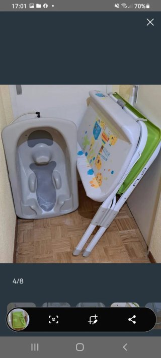 Bañera cambiador bebé