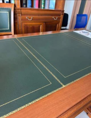 Muebles de despacho madera y cuero