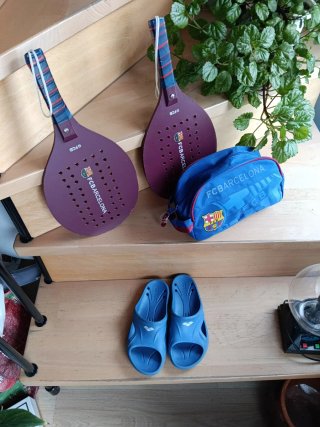 Raquetas  Neceser y chanclas n- 37
