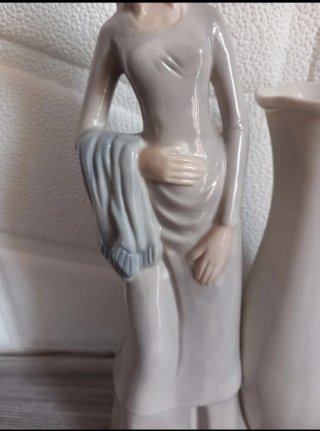 Vaso ceramica vintage damina attesa