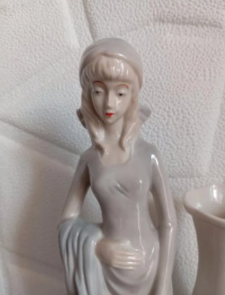 Vaso ceramica vintage damina attesa