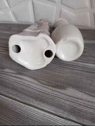 Vaso ceramica vintage damina attesa