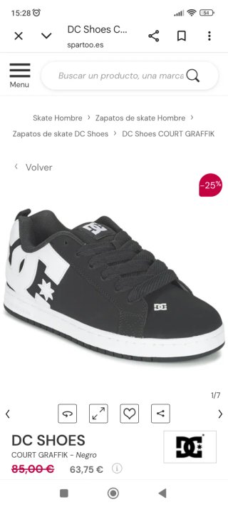Deportivas DC Hombre NUEVAS Talla 43