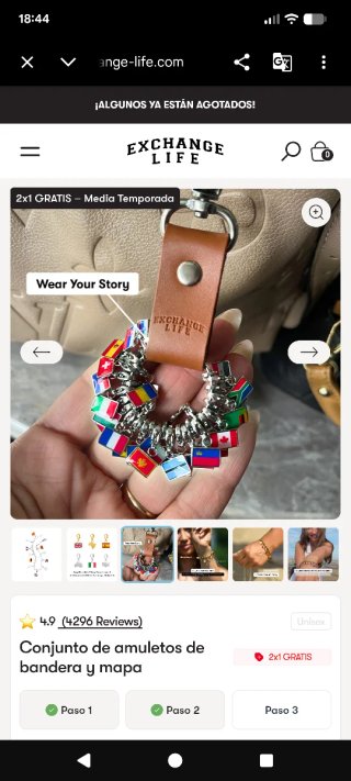 Set 17 Dijes con Pulsera y Llavero Exchange Life