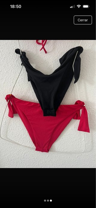 Bikini Calzedonia Rojo y Negro
