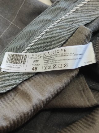 "CALLIOPE" set pantaloni classici cerimonia tg. L