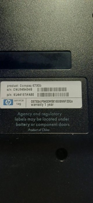 Portátil HP 6730b Gris/Plateado