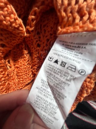 Jersey canalé naranja Easy Wear T.42