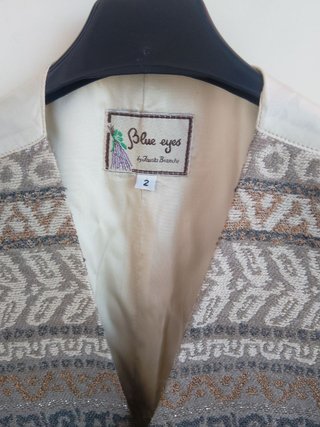 Gilet Atelier Blu eyes vintage beige size L