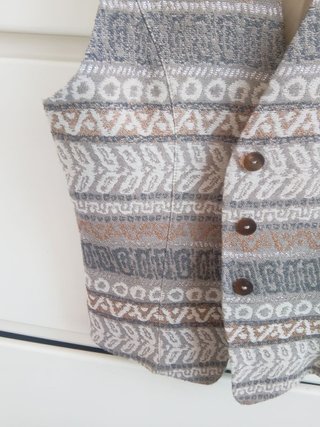 Gilet Atelier Blu eyes vintage beige size L
