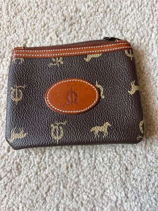 Cartera piel El Caballo monograma caballos 13 x 10